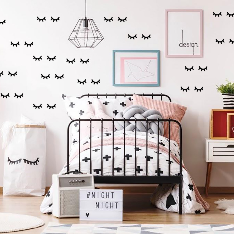 Baby Nursery Decor Girl - Decorazione Della Stanza dei capretti Ciglia
