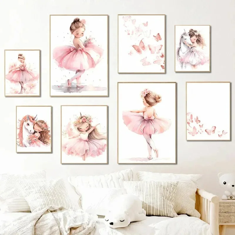 Poster di Ballerina Rosa, Unic - Baby Nursery Decor Girl recensione e prezzo
